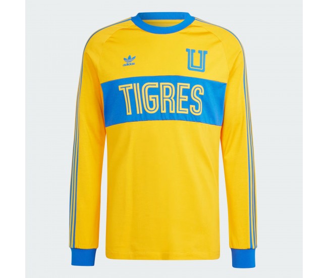 Tigres UANL Mens Long Sleeve Trefoil Jersey 23-24