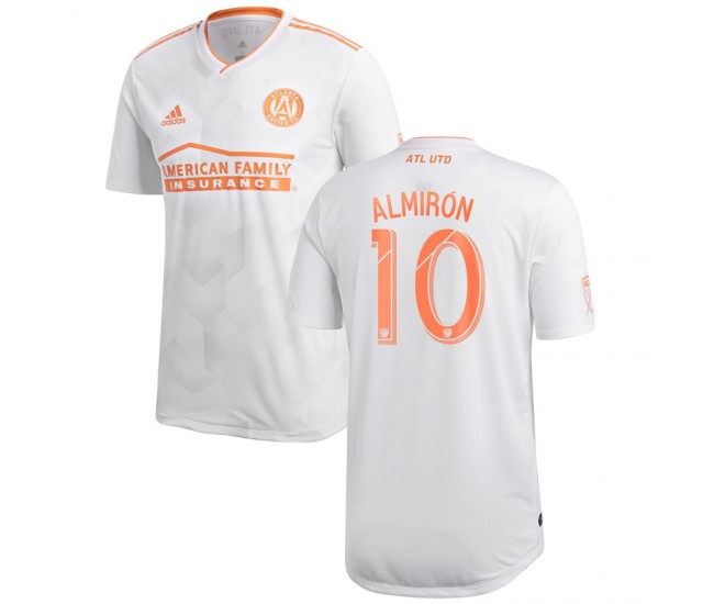 Men's Atlanta United FC Miguel Almiron White 2018 King Peach Authentic Player Jersey