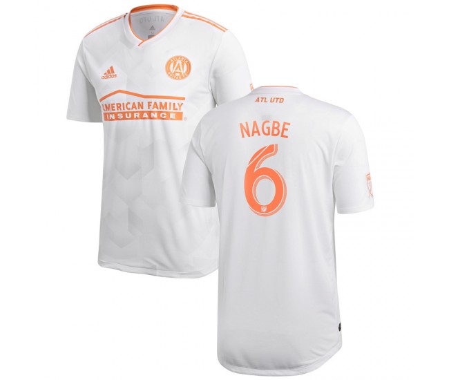 Men's Atlanta United FC Darlington Nagbe White 2018 King Peach Authentic Player Jersey