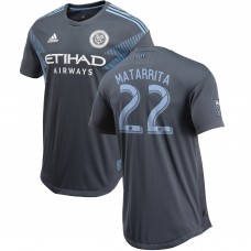 Men's New York City FC Ronald Matarrita Gray 2018 Secondary Authentic Player Jersey