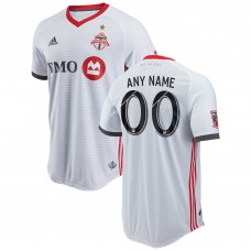 Men's Toronto FC White 2018 Secondary Authentic Custom Jersey