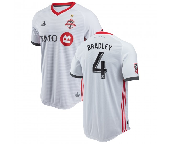Men's Toronto FC Michael Bradley White 2018 Secondary Authentic Player Jersey