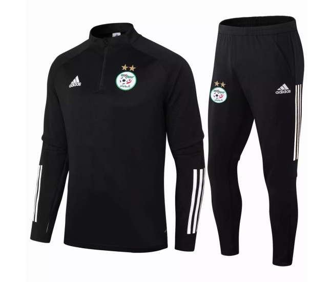 Algeria Black Training Soccer Tracksuit 2020 2021