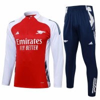 Arsenal FC Mens Red Training Technical Football Tracksuit 24-25