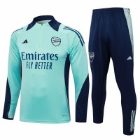 Arsenal FC Mens Green Training Technical Football Tracksuit 24-25