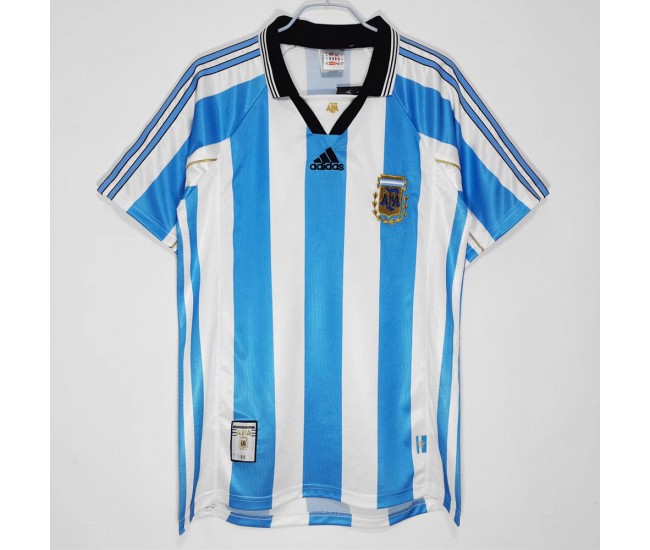 Argentina Home Retro Jersey 1998-1999