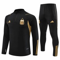 Argentina Black Training Technical Football Tracksuit 24-25