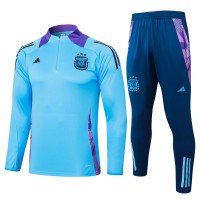 Argentina Mens Blue Training Technical Football Tracksuit 24-25
