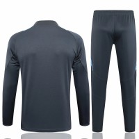 Argentina Mens Gray Training Technical Football Tracksuit 24-25