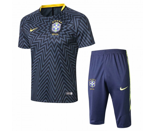 Brazil Technical Training Soccer Short Tracksuit Grey 2018/19