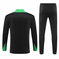 Brazil National Team Mens Black Training Technical Football Tracksuit 2024-25