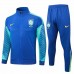 Brazil National Team Mens Blue Training Presentation Football Tracksuit 2024-25