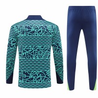 Brazil National Team Mens Blue Training Technical Football Tracksuit 2024-25