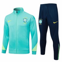 Brazil National Team Mens Green Training Presentation Football Tracksuit 2024-25