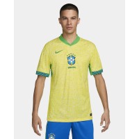 Brazil Mens Home Authentic Jersey 24-25