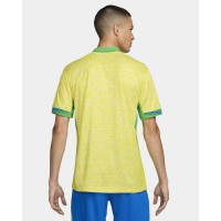 Brazil Mens Home Authentic Jersey 24-25