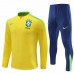 Brazil National Team Mens Yellow Training Technical Football Tracksuit 2024-25