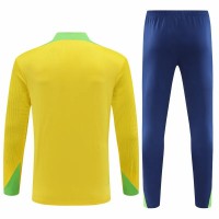 Brazil National Team Mens Yellow Training Technical Football Tracksuit 2024-25