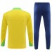 Brazil National Team Mens Yellow Training Technical Football Tracksuit 2024-25