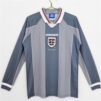 England Long Sleeve Away Retro Jersey 1996 