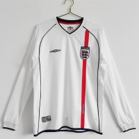 England Long Sleeve Home Retro Jersey 2002 