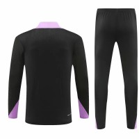 England Mens Black Training Technical Football Tracksuit 2024-25