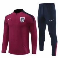 England Mens Red Training Technical Football Tracksuit 2023-24