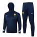 France National Team Mens Navy Training Hooded Presentation Football Tracksuit 2024-25