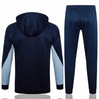 France National Team Mens Navy Training Hooded Presentation Football Tracksuit 2024-25