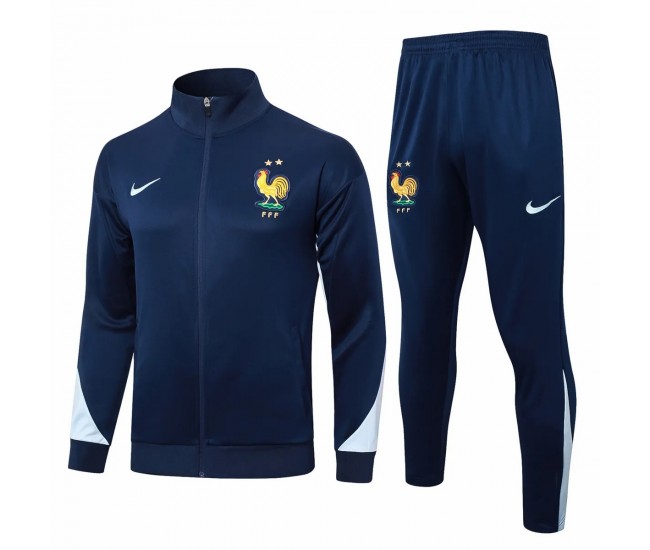 France National Team Mens Navy Training Presentation Football Tracksuit 2024-25