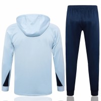 France National Team Mens White Training Hooded Technical Football Tracksuit 2024-25