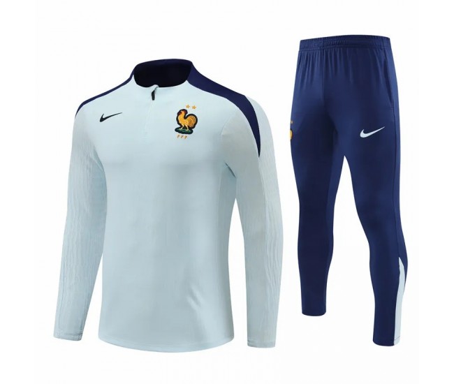 France National Team Mens White Training Technical Football Tracksuit 2024-25