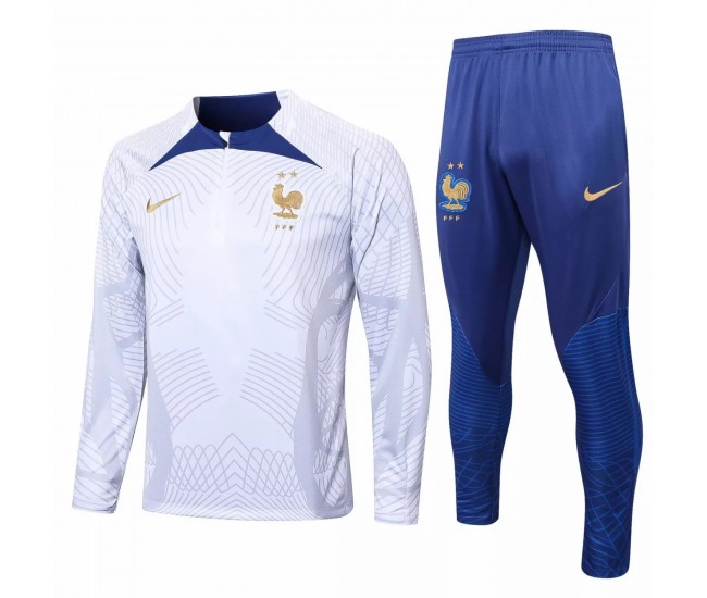 France National Team White Strike Training Technical Football Tracksuit 2022-23