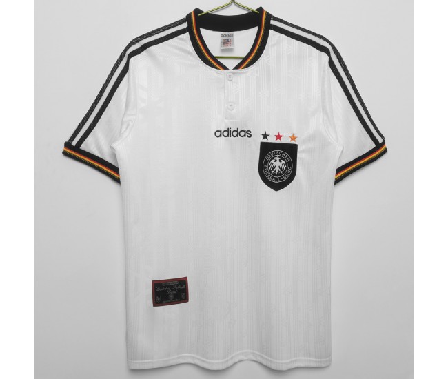 Germany UEFA EURO Home Retro Jersey 1996 