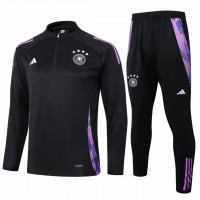 Germany Mens Black Training Technical Football Tracksuit 2024-25