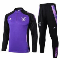 Germany Mens Purple Training Technical Football Tracksuit 2024-25