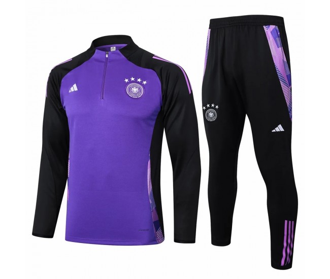 Germany Mens Purple Training Technical Football Tracksuit 2024-25