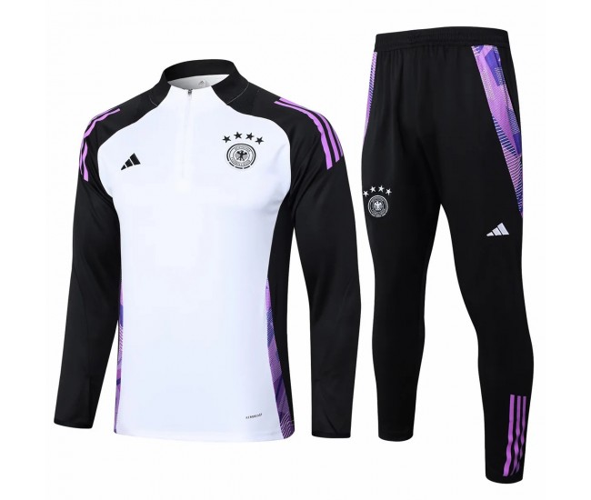 Germany Mens White Training Technical Football Tracksuit 2024-25