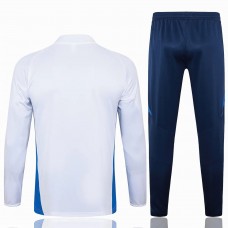 Italy Mens White Training Technical Football Tracksuit 2024-25