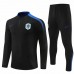 Netherlands Mens Black Training Technical Football Tracksuit 2024-25