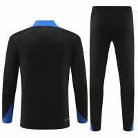 Netherlands Mens Black Training Technical Football Tracksuit 2024-25