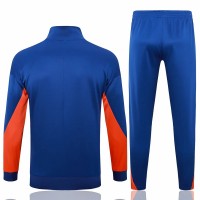 Netherlands Mens Blue Training Presentation Football Tracksuit 2024-25