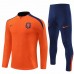 Netherlands Mens Orange Training Technical Football Tracksuit 2023-24