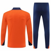 Netherlands Mens Orange Training Technical Football Tracksuit 2023-24