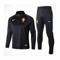 Portugal Team Black Tech Training Soccer Tracksuit 2018/19 - Kids