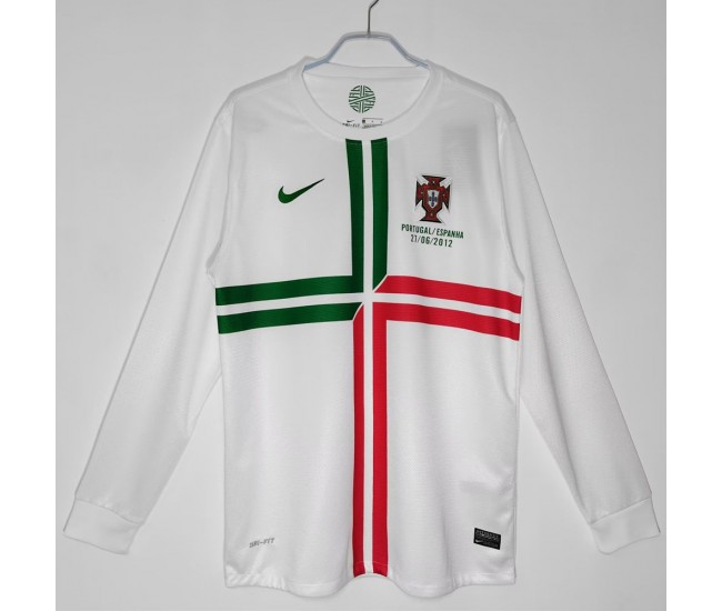 Portugal Long Sleeve Away Retro Jersey 2012-2013