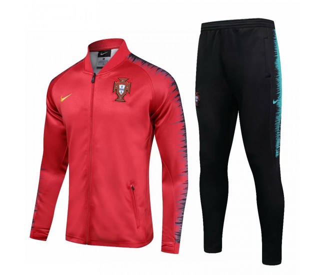 Portugal Team Red Presentation Training Soccer Tracksuit 2018/19