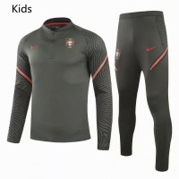 Portugal Team Deep Green Training Soccer Tracksuit Kids 2021 2022