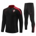 Portugal National Team Mens Black Training Technical Football Tracksuit 23-24