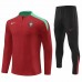 Portugal National Team Mens Red Training Technical Football Tracksuit 23-24